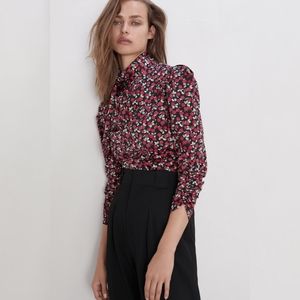 Zara Floral Printed Top - Small